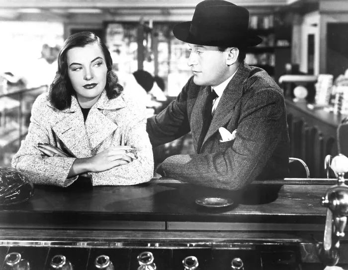 Framed Print : THE STRANGE AFFAIR OF UNCLE HARRY, from left: Ella Raines, George Sanders, 1945
