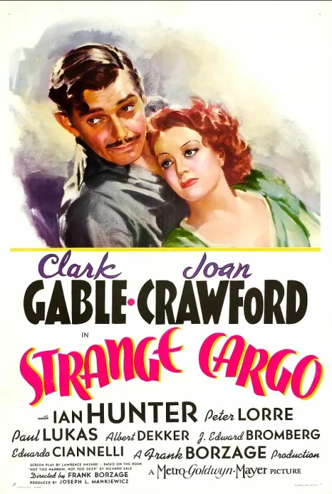 Framed Print : STRANGE CARGO, Clark Gable, Joan Crawford, 1940