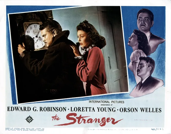 Framed Print : THE STRANGER, Orson Welles, Loretta Young, 1946