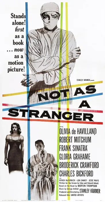 Framed Print : NOT AS A STRANGER, US poster, from top: Robert Mitchum, Gloria Grahame, Robert Mitchum, Olivia de Havilland, 1955 Framed Print : NOT AS A STRANGER, US poster, from top: Robert Mitchum, Gloria Grahame, Robert Mitchum, Olivia de Havilland, 1955