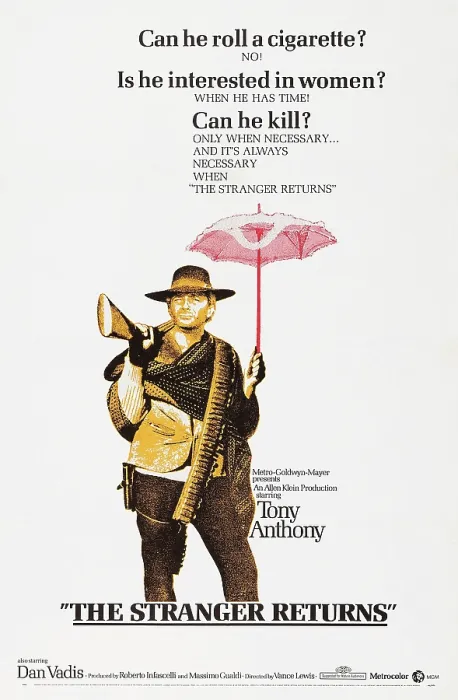 Framed Print : THE STRANGER RETURNS, (aka A MAN, A HORSE, A GUN, aka UN UOMO, UN CAVALLO, UNA PISTOLA), US poster art, Tony Anthony, 1967 Framed Print : THE STRANGER RETURNS, (aka A MAN, A HORSE, A GUN, aka UN UOMO, UN CAVALLO, UNA PISTOLA), US poster art, Tony Anthony, 1967