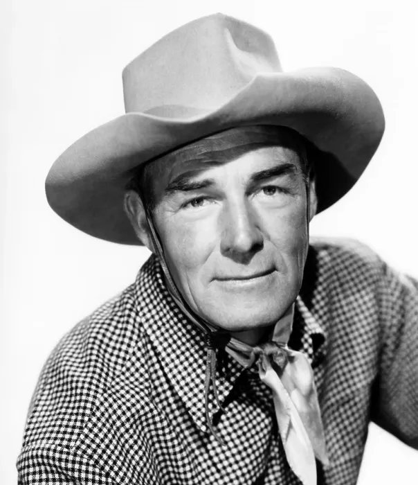 Framed Print : THE STRANGER WORE A GUN, Randolph Scott, 1953