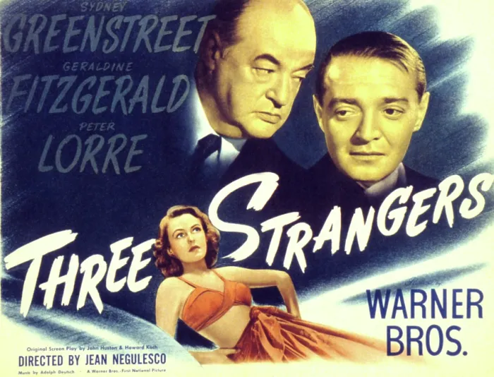 Framed Print : THREE STRANGERS, Geraldine Fitzgerald, Sydney Greenstreet, Peter Lorre, 1946 Framed Print : THREE STRANGERS, Geraldine Fitzgerald, Sydney Greenstreet, Peter Lorre, 1946