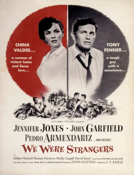 Framed Print : WE WERE STRANGERS, Jennifer Jones, John Garfield, 1949 Framed Print : WE WERE STRANGERS, Jennifer Jones, John Garfield, 1949