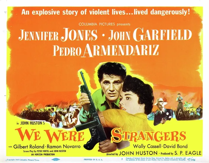 Framed Print : WE WERE STRANGERS, John Garfield, Jennifer Jones, 1949