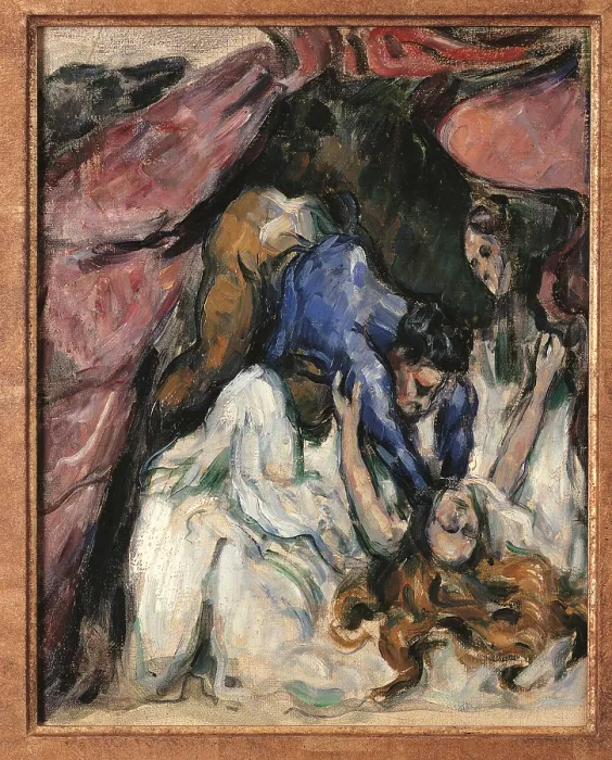 Framed Print : The Strangled Woman, by Paul Czanne, 1870 - 1872 about, 19th Century, oil on canvas, cm 31 x 25 - France, Ile de France, Paris, Muse dOrsay, RF1973-11. All