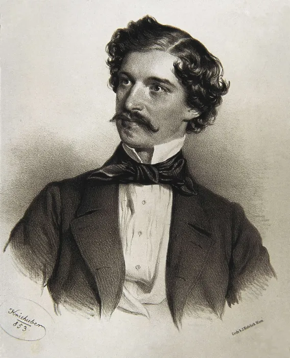 Framed Print : Strauss, Johann, The Younger (1825-1899). Litography. AISA / Everett Collection**US SALES ONLY**