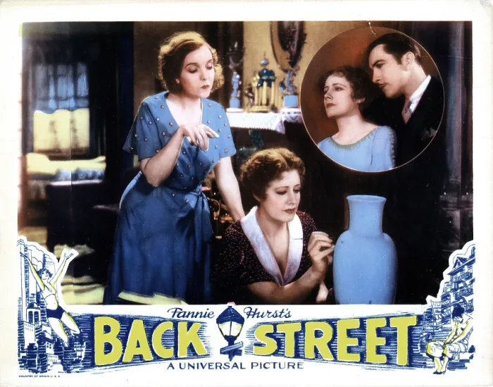Framed Print : BACK STREET, from left, ZaSu Pitts, Irene Dunne, John Boles, 1932