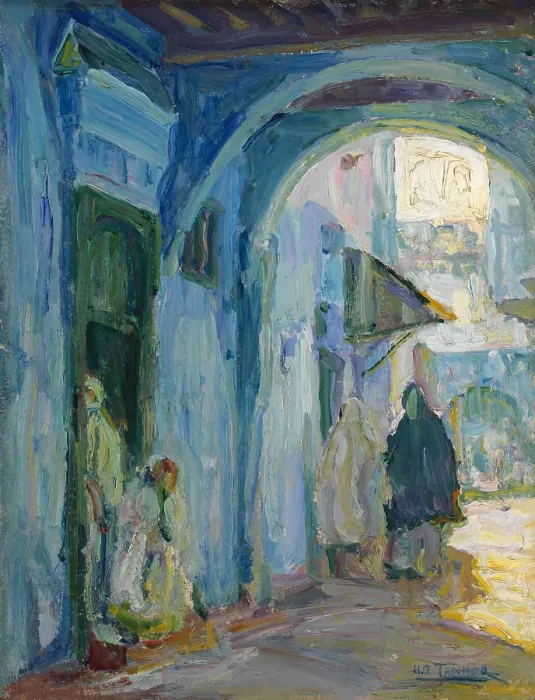 Framed Print : Street in Tangier, 1910, Henry Ossawa Tanner, 1859-1937. (BSLOC_2023_5_8)