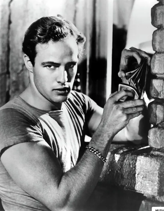 Framed Print : A STREETCAR NAMED DESIRE, Marlon Brando, 1951, playing cards
