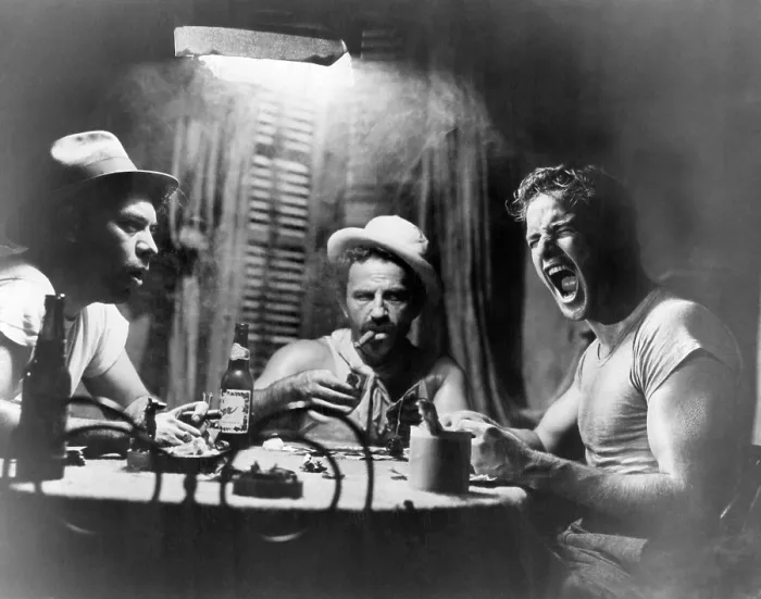 Framed Print : A STREETCAR NAMED DESIRE, Nick Dennis, Rudy Bond, Marlon Brando, 1951