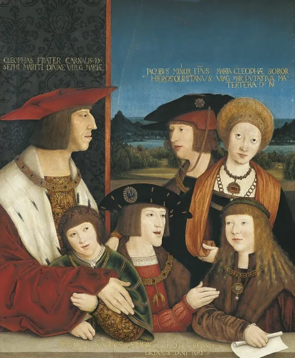 Framed Print : STRIGEL, Bernhard (1460-1528). Emperor Maximilian I with His Family (Die Familie Kaiser Maximilians I). 1516