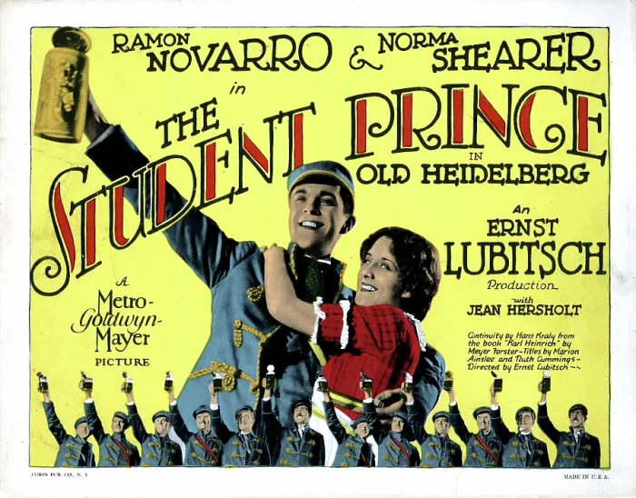 Framed Print : THE STUDENT PRINCE IN OLD HEIDELBERG, from left: Ramon Novarro, Norma Shearer, 1927