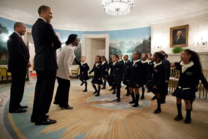 Framed Print : Students from Orchard Gardens K-8 School perform Dr. Martin Luther King Jr.'s I Have a Dream speech. President Barack Obama and Massachusetts Gov Framed Print : Students from Orchard Gardens K-8 School perform Dr. Martin Luther King Jr.'s I Have a Dream speech. President Barack Obama and Massachusetts Gov