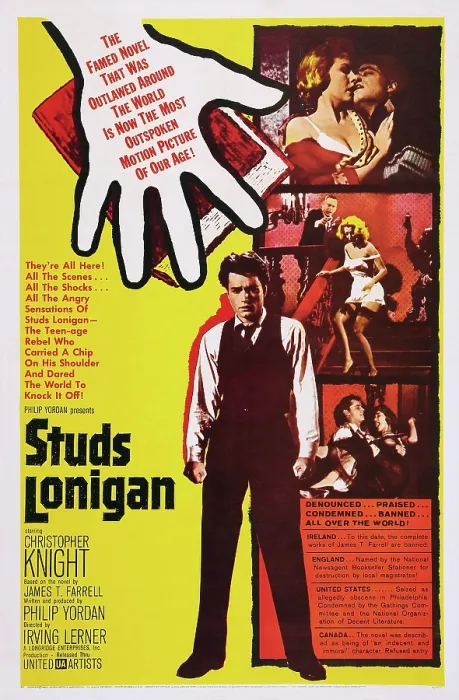 Framed Print : STUDS LONIGAN, US poster, Christopher Knight, 1960