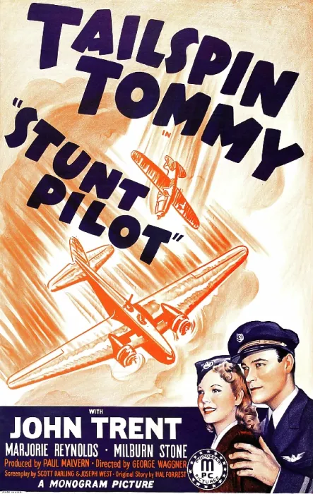 Framed Print : STUNT PILOT, US poster art, from left: Marjorie Reynolds, John Trent, 1939