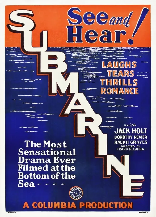 Framed Print : SUBMARINE, poster art, 1928 Framed Print : SUBMARINE, poster art, 1928