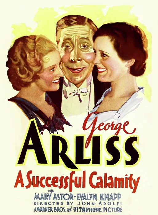 Framed Print : A SUCCESSFUL CALAMITY, from left on US poster art: Evalyn Knapp, George Arliss, Mary Astor, 1932