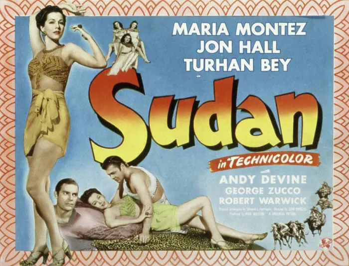 Framed Print : SUDAN, Maria Montez, Jon Hall, Turhan Bey, 1945 Framed Print : SUDAN, Maria Montez, Jon Hall, Turhan Bey, 1945