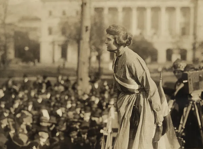 Framed Print : Suffragist Lucy Branham speaking at outdoor meeting during the militant National Women's Party Prison Special tour in Feb-Mar 1919 Framed Print : Suffragist Lucy Branham speaking at outdoor meeting during the militant National Women's Party Prison Special tour in Feb-Mar 1919