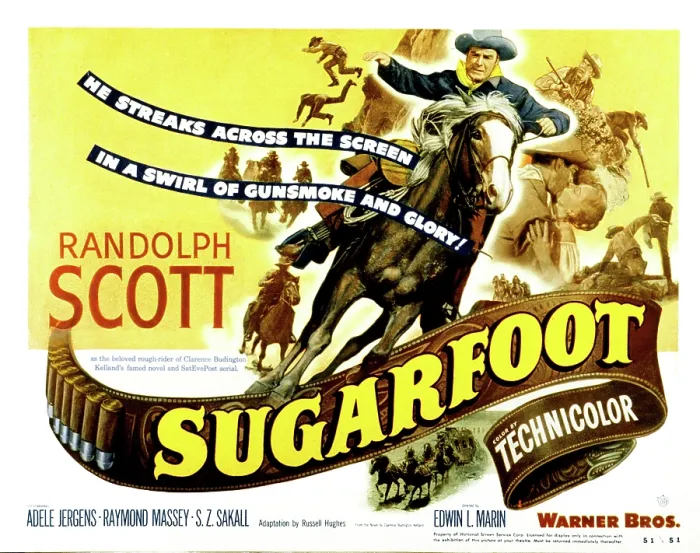 Framed Print : SUGARFOOT, Randolph Scott, 1951