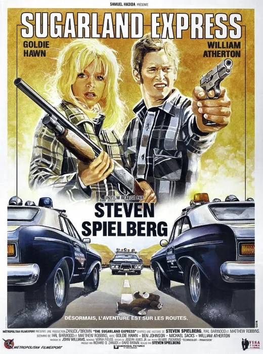 Framed Print : SUGARLAND EXPRESS, (aka THE SUGARLAND EXPRESS), French poster, Goldie Hawn, William Atherton, 1974