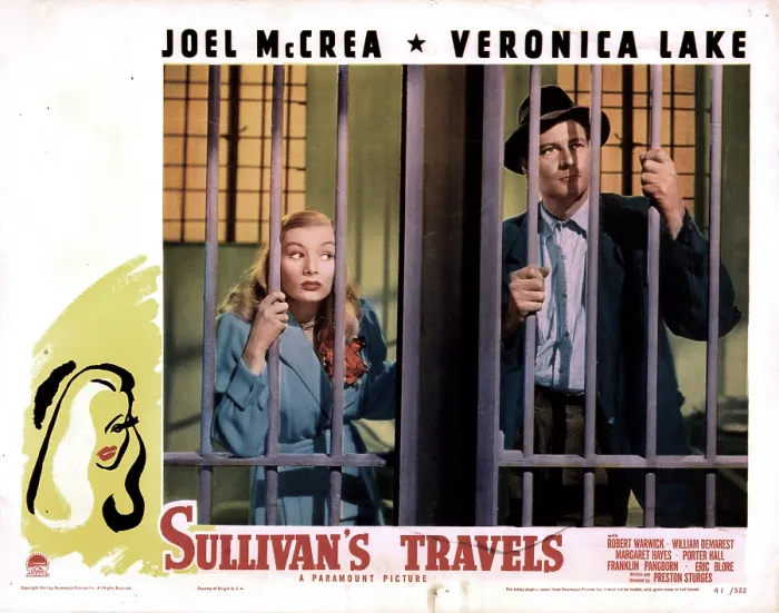 Framed Print : SULLIVAN'S TRAVELS, from left, Veronica Lake, Joel McCrea, 1941 Framed Print : SULLIVAN'S TRAVELS, from left, Veronica Lake, Joel McCrea, 1941