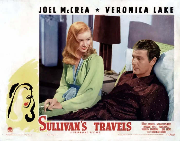 Framed Print : SULLIVAN'S TRAVELS, from left, Veronica Lake, Joel McCrea, 1941 Framed Print : SULLIVAN'S TRAVELS, from left, Veronica Lake, Joel McCrea, 1941