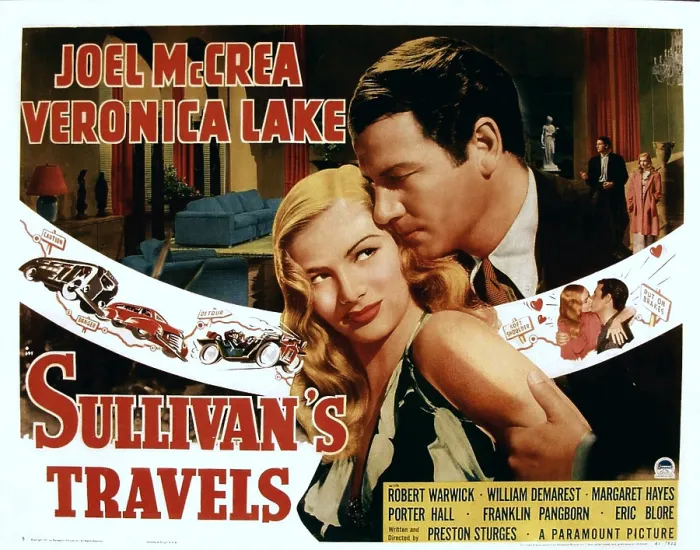 Framed Print : SULLIVAN'S TRAVELS, from left: Veronica Lake, Joel McCrea, 1941 Framed Print : SULLIVAN'S TRAVELS, from left: Veronica Lake, Joel McCrea, 1941