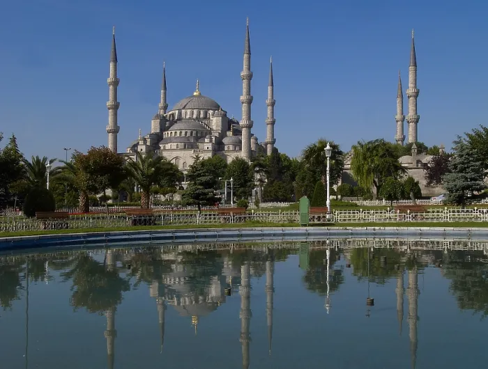 Framed Print : Sultan Ahmed Mosque (Sultan Ahmet Camii), by Sedefkr Mehmed Aga, 1609-1617, 17th Century - Turkey, Istanbul. Whole artwork view Framed Print : Sultan Ahmed Mosque (Sultan Ahmet Camii), by Sedefkr Mehmed Aga, 1609-1617, 17th Century - Turkey, Istanbul. Whole artwork view