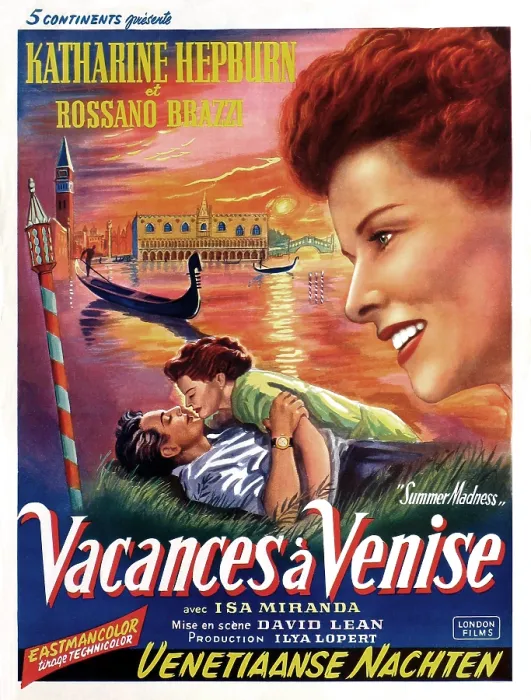 Framed Print : SUMMERTIME, (aka SUMMER MADNESS), Katharine Hepburn, Rosanno Brazzi, 1955