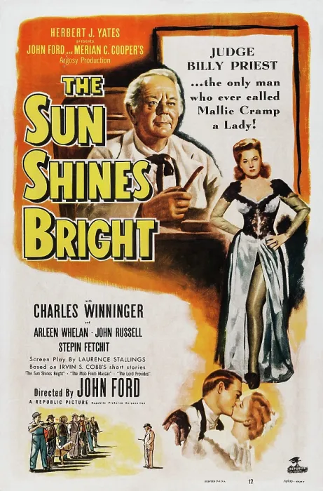 Framed Print : THE SUN SHINES BRIGHT, US poster art, from top: Charles Winninger, Arleen Whelan, 1953