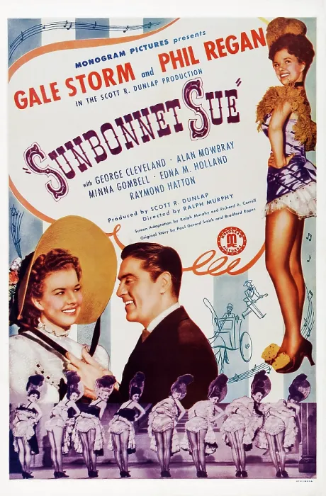 Framed Print : SUNBONNET SUE, US poster art, bottom from left: Gale Storm, Phil Regan; top right: Gale Storm, 1945 Framed Print : SUNBONNET SUE, US poster art, bottom from left: Gale Storm, Phil Regan; top right: Gale Storm, 1945