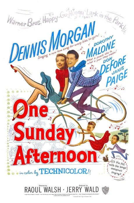Framed Print : ONE SUNDAY AFTERNOON, US poster, center from left: Dorothy Malone, Dennis Morgan, bottom right from left: Janis Paige, Don DeFore, 1948 Framed Print : ONE SUNDAY AFTERNOON, US poster, center from left: Dorothy Malone, Dennis Morgan, bottom right from left: Janis Paige, Don DeFore, 1948