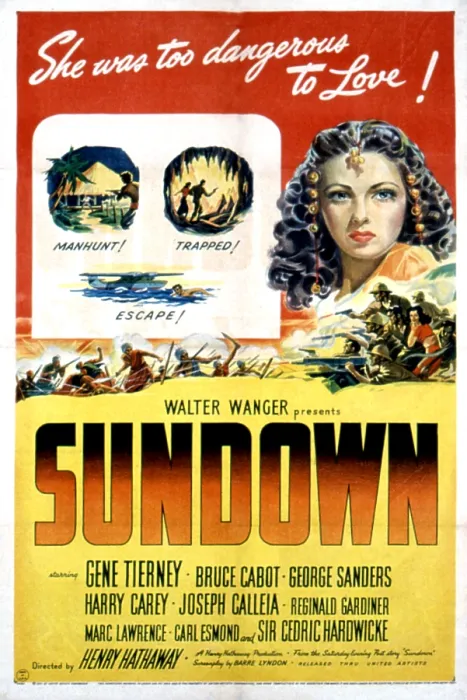 Framed Print : SUNDOWN, Gene Tierney, 1941