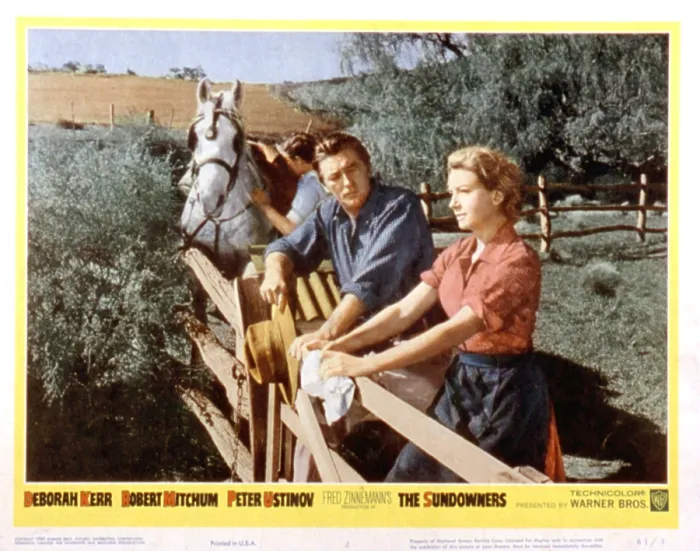 Framed Print : THE SUNDOWNERS, Michael Anderson Jr, Robert Mitchum, Deborah Kerr, 1960
