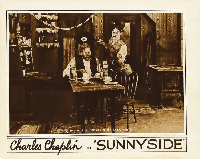 Framed Print : SUNNYSIDE, from left: Tom Wilson, Charlie Chaplin, 1919