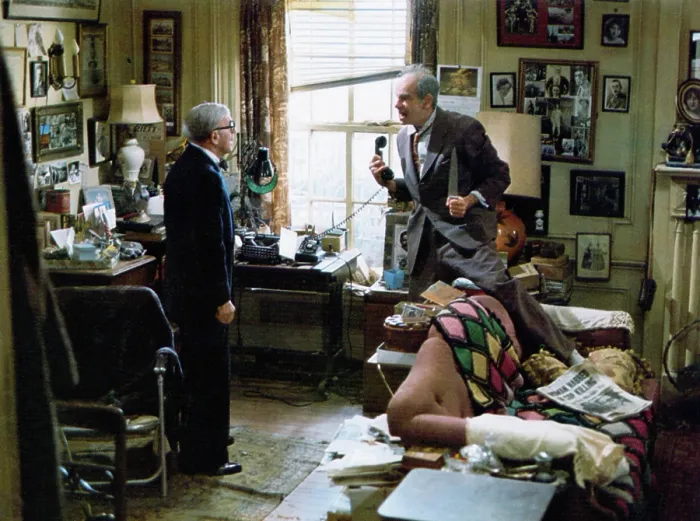Framed Print : THE SUNSHINE BOYS, from left: George Burns, Walter Matthau, 1975