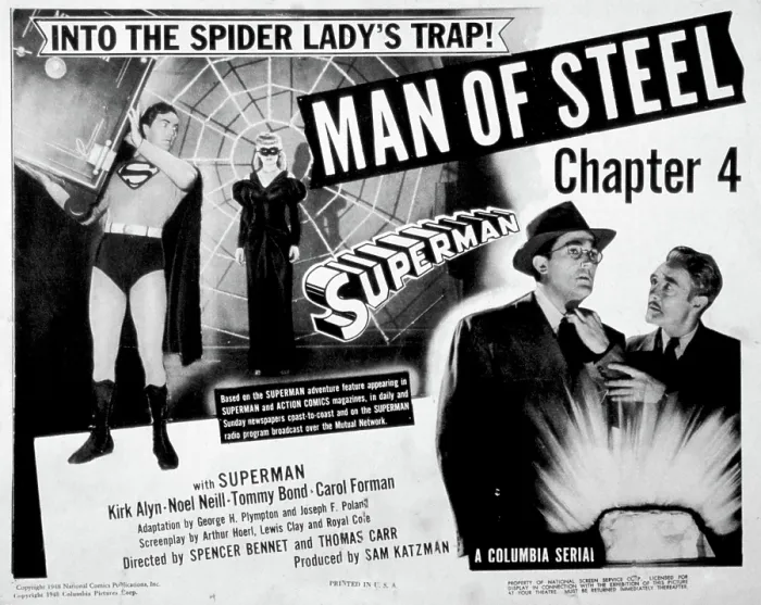 Framed Print : SUPERMAN, (Serial), Kirk Alyn, Chapter 4, Man Of Steel, 1948