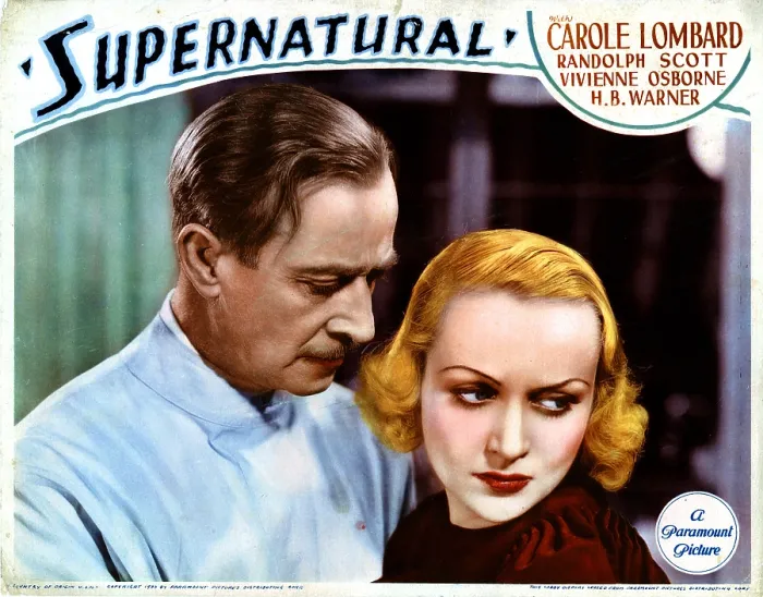 Framed Print : SUPERNATURAL, from left, H.B. Warner, Carole Lombard, 1933 Framed Print : SUPERNATURAL, from left, H.B. Warner, Carole Lombard, 1933