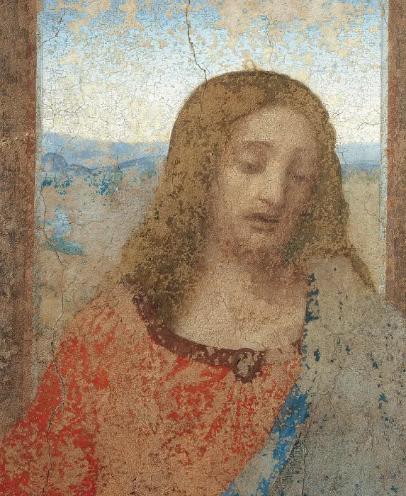 Framed Print : The Last Supper, by Leonardo da Vinci, 1495 - 1497 about, 15th Century, tempera and oil on two layers of plaster, cm 460 x 880 - Italy, Lombardy, Milan