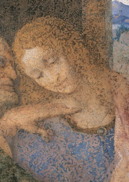 Framed Print : The Last Supper, by Leonardo da Vinci, 1495 - 1497 about, 15th Century, tempera and oil on two layers of plaster, cm 460 x 880 - Italy, Lombardy, Milan