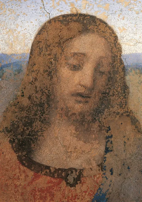 Framed Print : The Last Supper, by Leonardo da Vinci, 1495 - 1497 about, 15th Century, tempera and oil on two layers of plaster, cm 460 x 880 - Italy, Lombardy, Milan