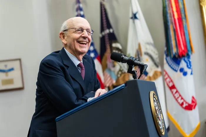 Framed Print : Supreme Court Justice Stephen Breyer announces his retirement, Jan. 27, 2022, at age 84 Framed Print : Supreme Court Justice Stephen Breyer announces his retirement, Jan. 27, 2022, at age 84