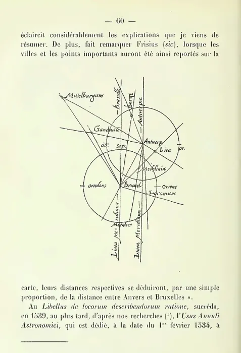 Framed Print : Surveying. Gemma Frisius's 1533 diagram demonstrating the (new) concept of triangulation. 1911 reproduction of a the 1533 original manuscript Framed Print : Surveying. Gemma Frisius's 1533 diagram demonstrating the (new) concept of triangulation. 1911 reproduction of a the 1533 original manuscript