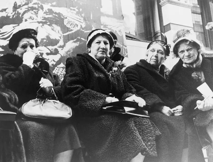 Framed Print : Survivors of the Triangle Shirtwaist Company fire at a commemoration ceremony organized by New York City