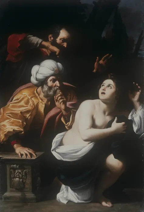 Framed Print : Susanna and the Elders, by Sisto Badalocchio (Badalocchi), 1609 ca. 17th Century, oil on canvas, 161, 3 x 111, 4 cm - USA, Florida, Sarasota