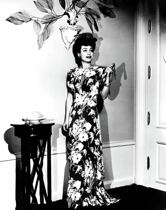 Framed Print : ABOVE SUSPICION, Joan Crawford, in a red and white gown by Irene, 1943