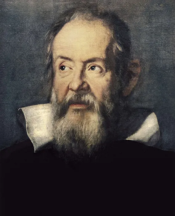 Framed Print : SUSTERMANS, Joost (1597-1681). Portrait of Galileo Galilei. ca. mid. 17th c. Detail. Renaissance art. Cinquecento. Oil on canvas. ITALY. Florence