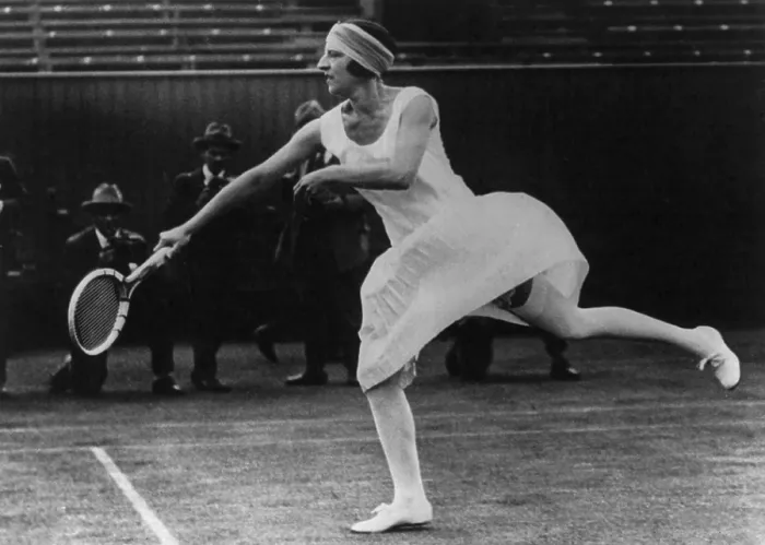 Framed Print : Suzanne Lenglen, swinging tennis racket on the courts of Wimbledon, June 29, 1925. (BSLOC_2015_17_103) Framed Print : Suzanne Lenglen, swinging tennis racket on the courts of Wimbledon, June 29, 1925. (BSLOC_2015_17_103)